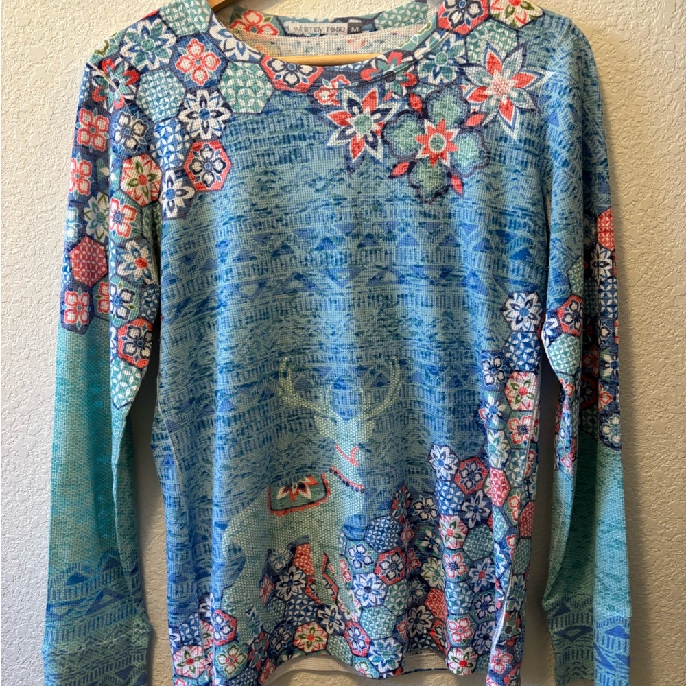 Whimsy Rose Snowflake Baby Waffle Long Sleeve Top